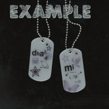 Load image into Gallery viewer, custom dog tags slot