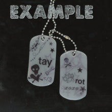 Load image into Gallery viewer, custom dog tags slot