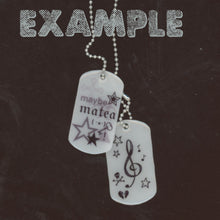 Load image into Gallery viewer, custom dog tags slot